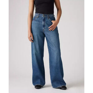 Levi's Womens Cinch Baggy Jeans 26x31 SIZE 2 Chasing Dreams Blue 001UP0002 NWT